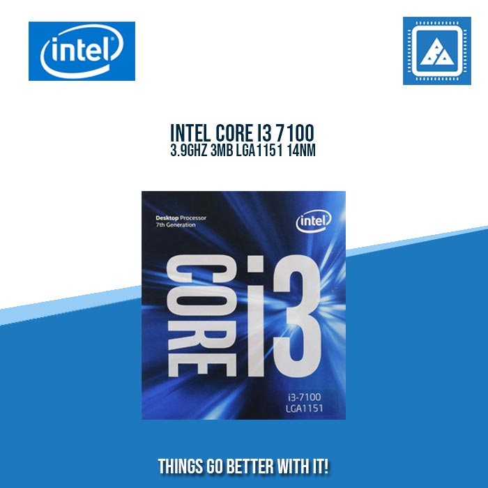 INTEL CORE I3 7100 3.9GHZ 3MB LGA1151 14NM INTEL CORE I3 7100 3.9GHZ 3MB LGA1151 14NM